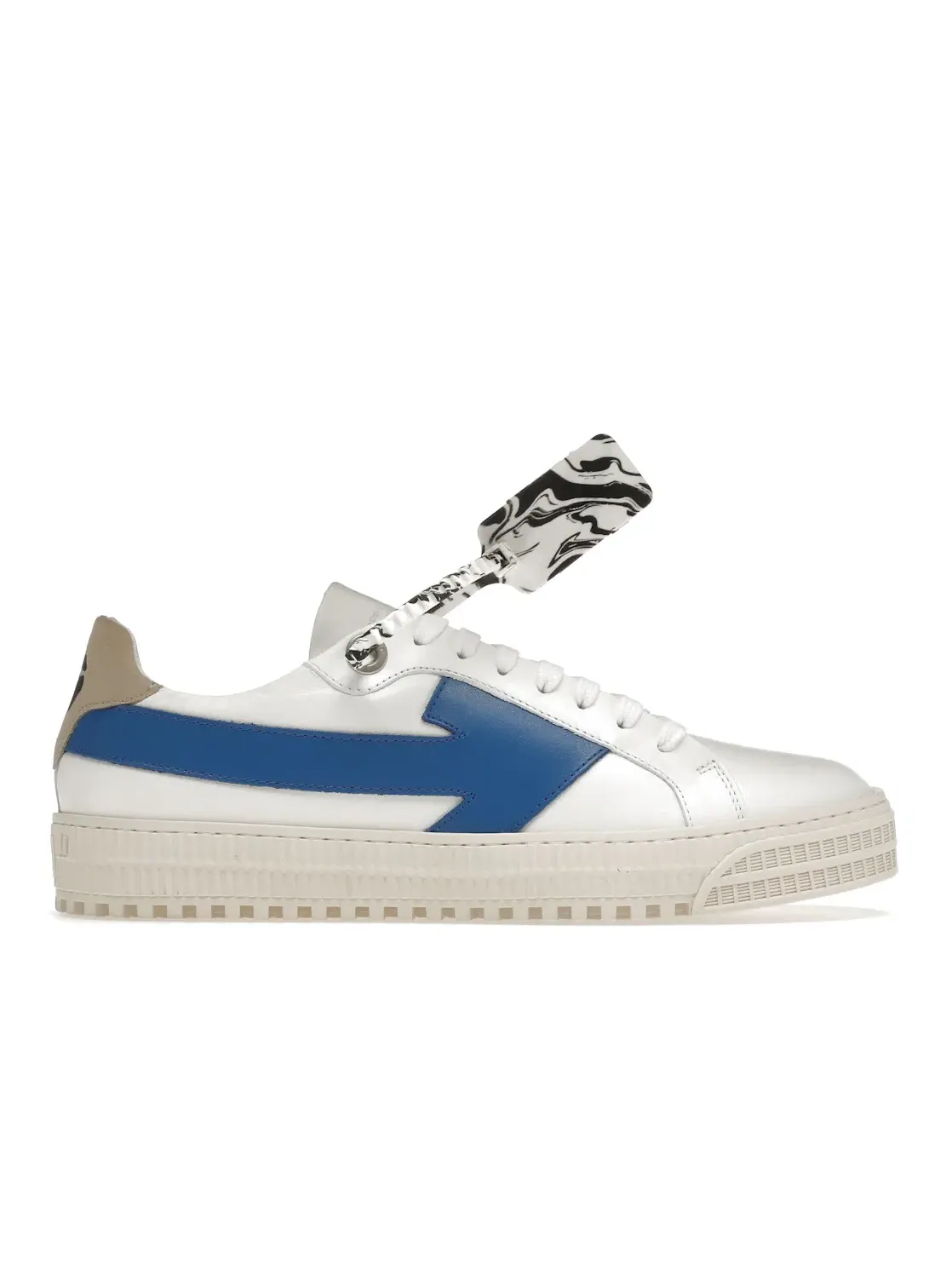 Мужские кроссовки с принтом OFF-WHITE Arrows Low OFF-WHITE — изображение 1 из 4, белый/синий