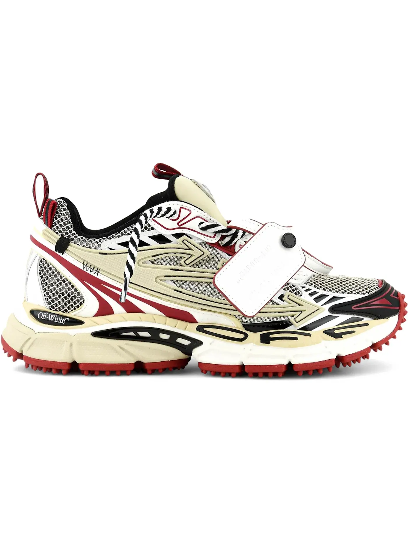 Женские кроссовки OFF-WHITE Be Right Back — изображение 1 из 1, песочный/красный
