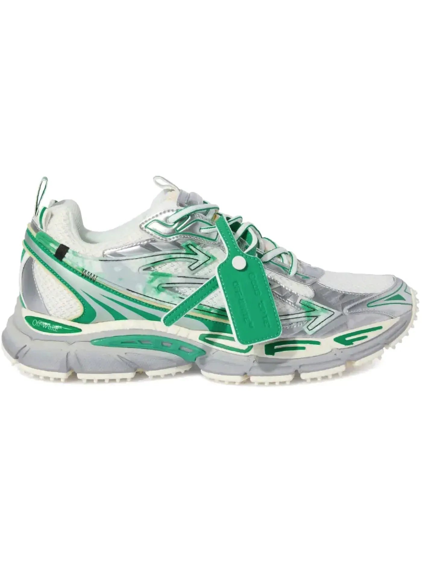 Мужские кроссовки с принтом OFF-WHITE Be Right Back OFF-WHITE — изображение 1 из 1, серебристый