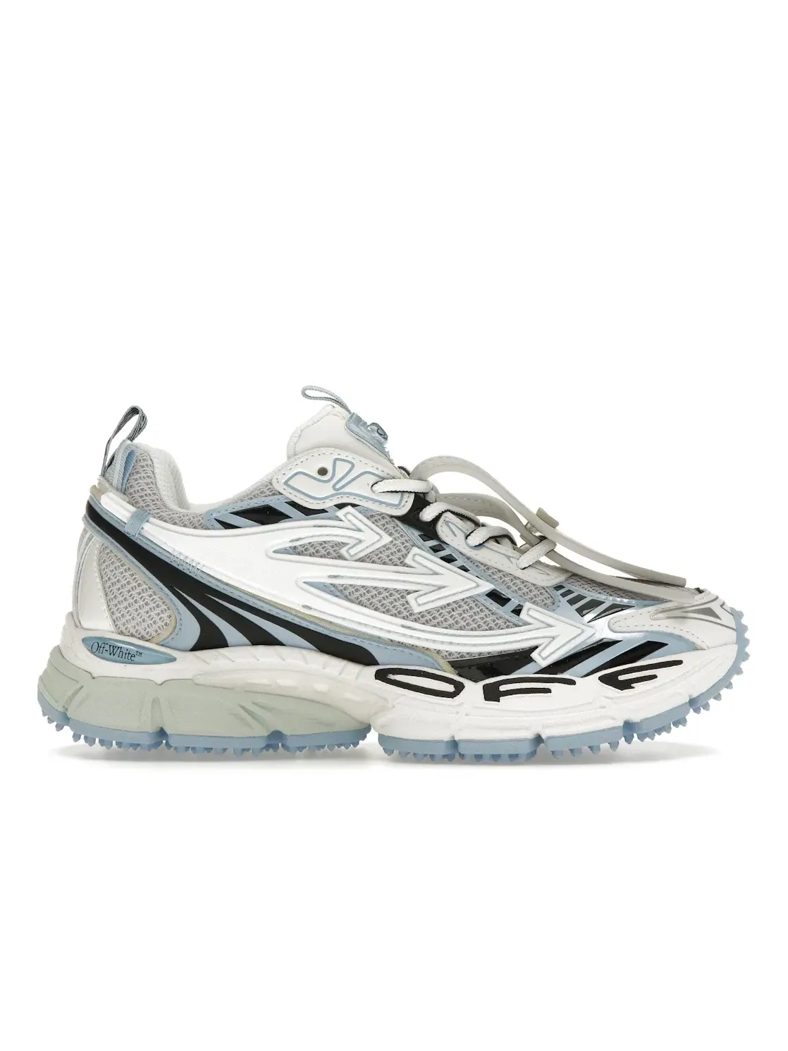 Женские кроссовки с принтом OFF-WHITE Be Right Back OFF-WHITE — изображение 1 из 4, белый/светлый синий