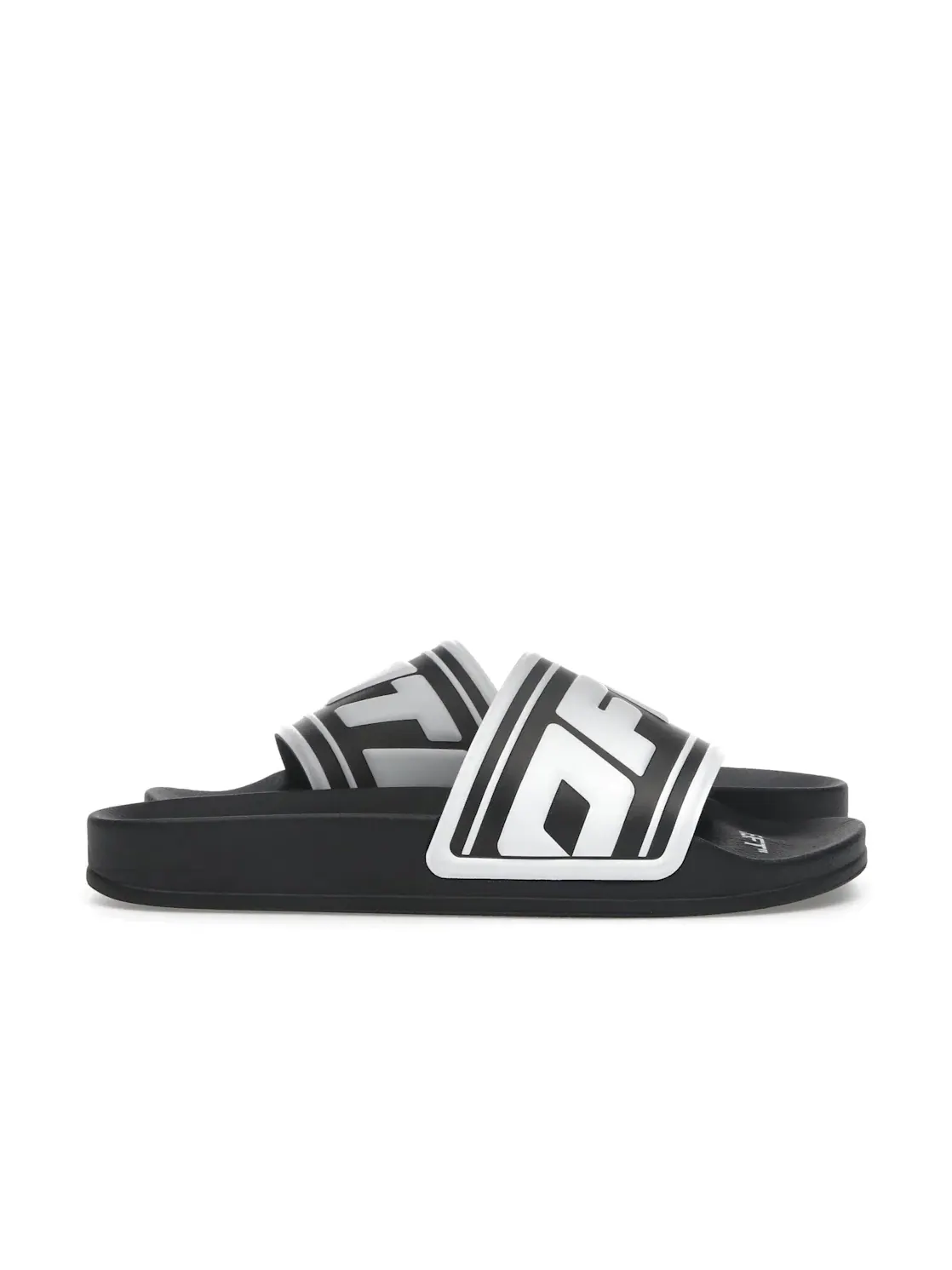 Женские шлепанцы с тисненым логотипом OFF-WHITE Embossed Logo Pool Slides OFF-WHITE — изображение 1 из 4, черный/белый