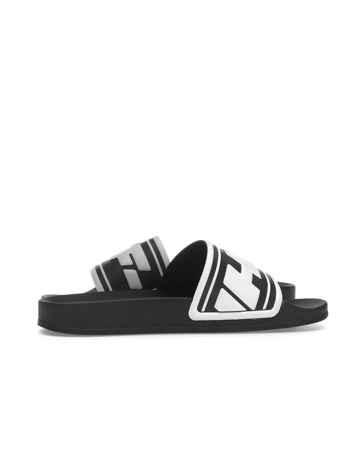 Женские шлепанцы с тисненым логотипом OFF-WHITE Embossed Logo Pool Slides OFF-WHITE — изображение 3 из 4, черный/белый