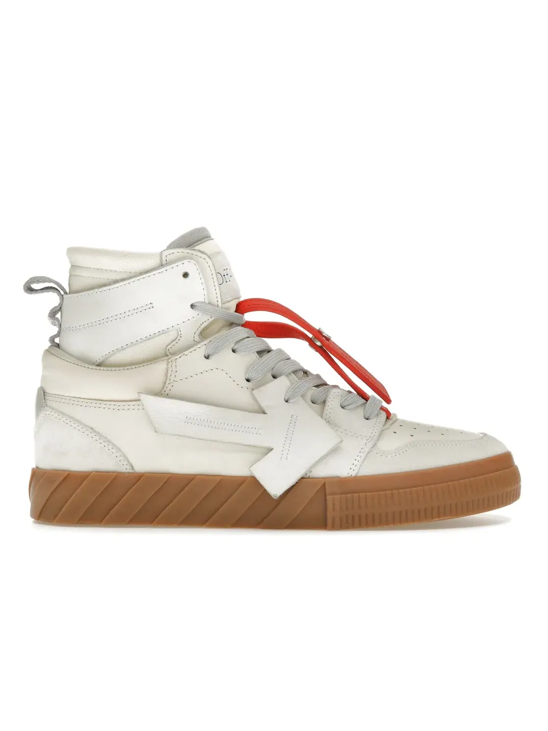 Мужские кроссовки высокие с принтом OFF-WHITE Floating Arrow High Top Vulc OFF-WHITE — изображение 1 из 4, белый