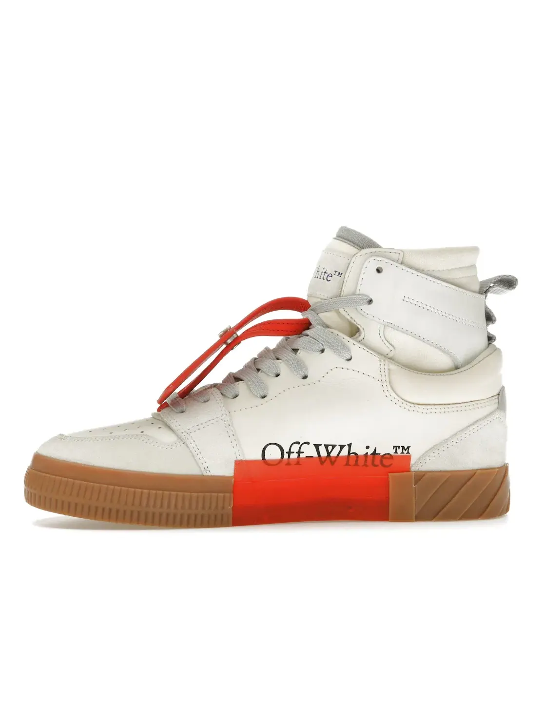 Мужские кроссовки высокие с принтом OFF-WHITE Floating Arrow High Top Vulc OFF-WHITE — изображение 3 из 4, белый