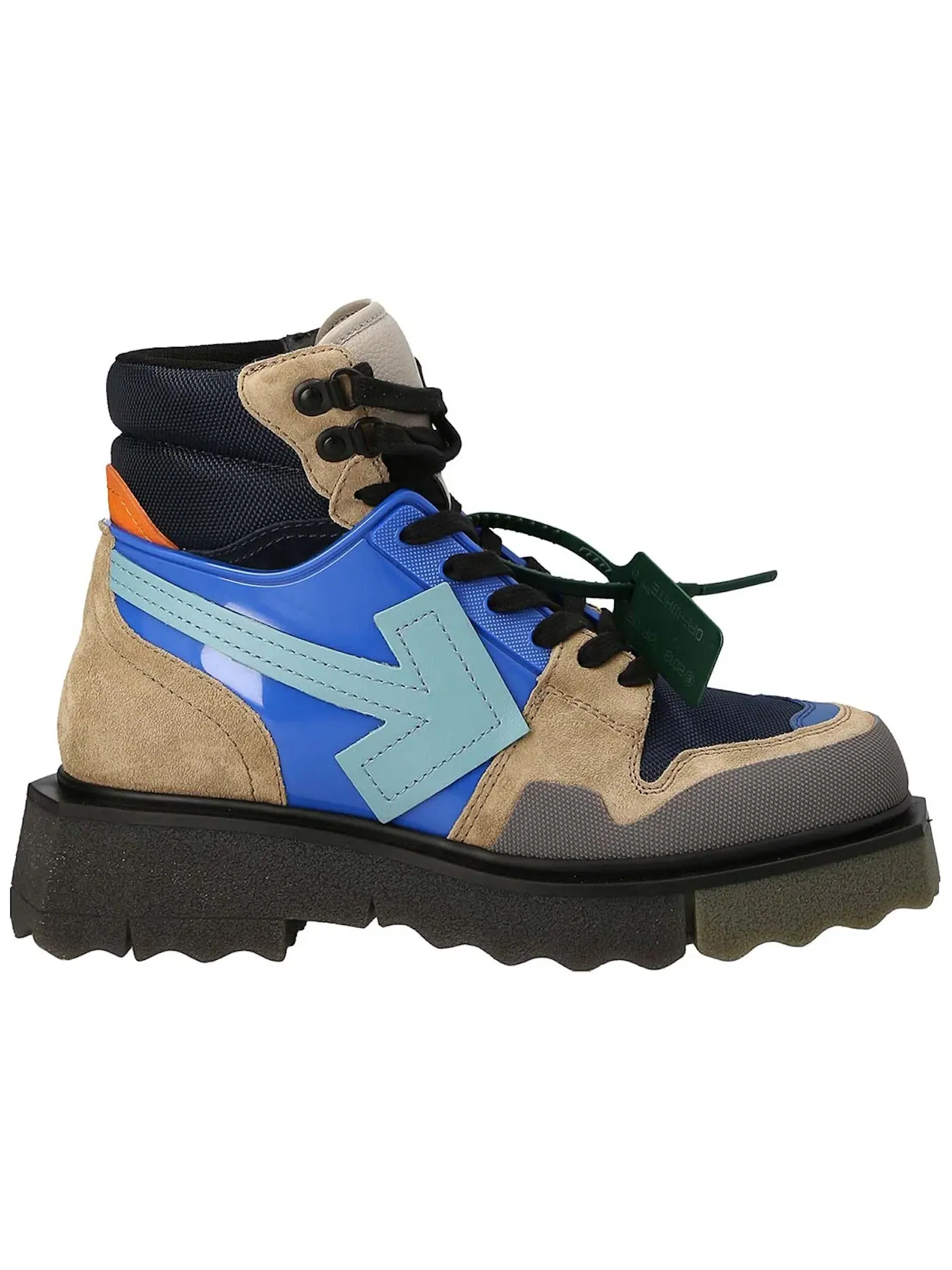 Мужские ботинки для хайкинга с принтом OFF-WHITE Hiking Sponge Ankle Boots OFF-WHITE — изображение 1 из 1, зеленый