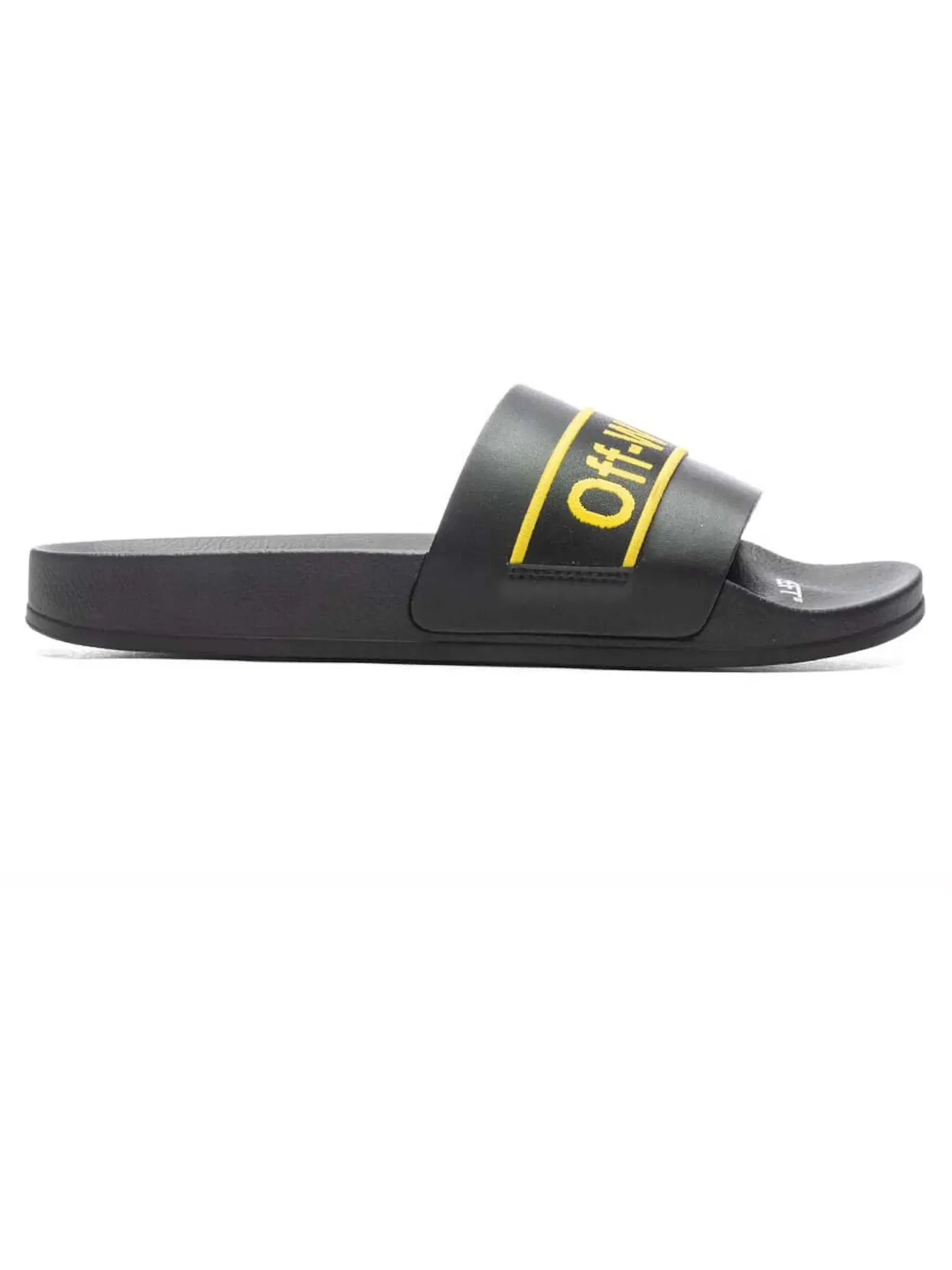 Мужские шлепанцы с ремнем Industrial Belt Slide OFF-WHITE — изображение 1 из 2, черный/желтый