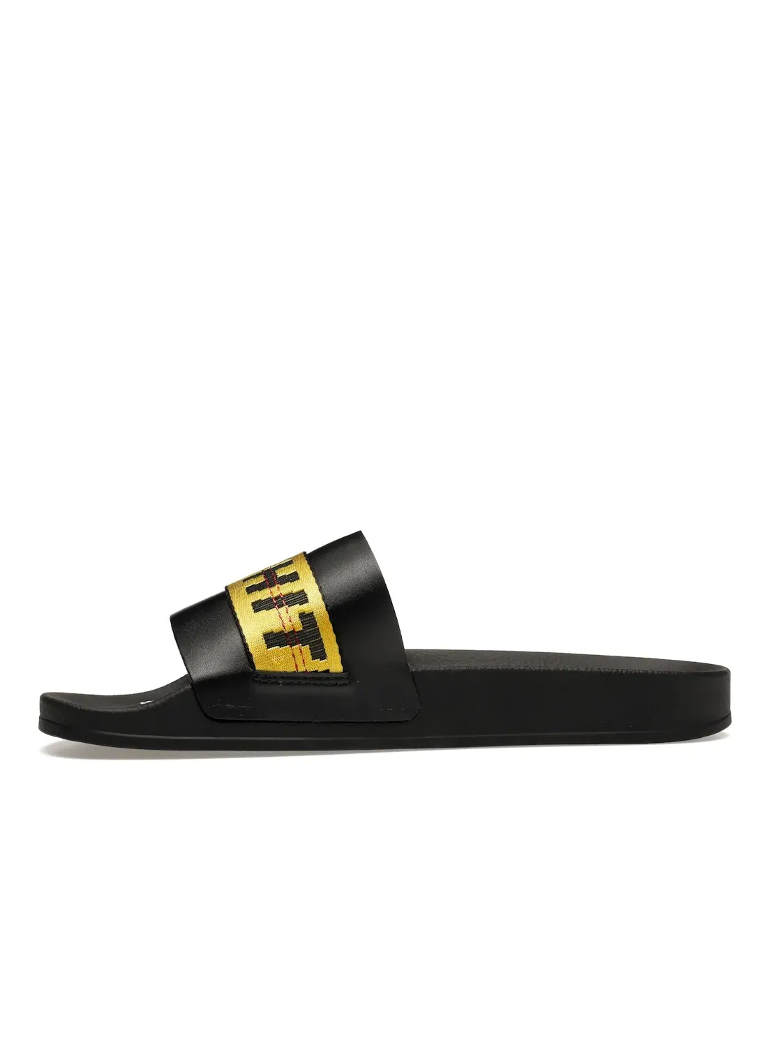 Мужские шлепанцы с ремешком OFF-WHITE Industrial Belt Slides — изображение 3 из 4, черный/желтый