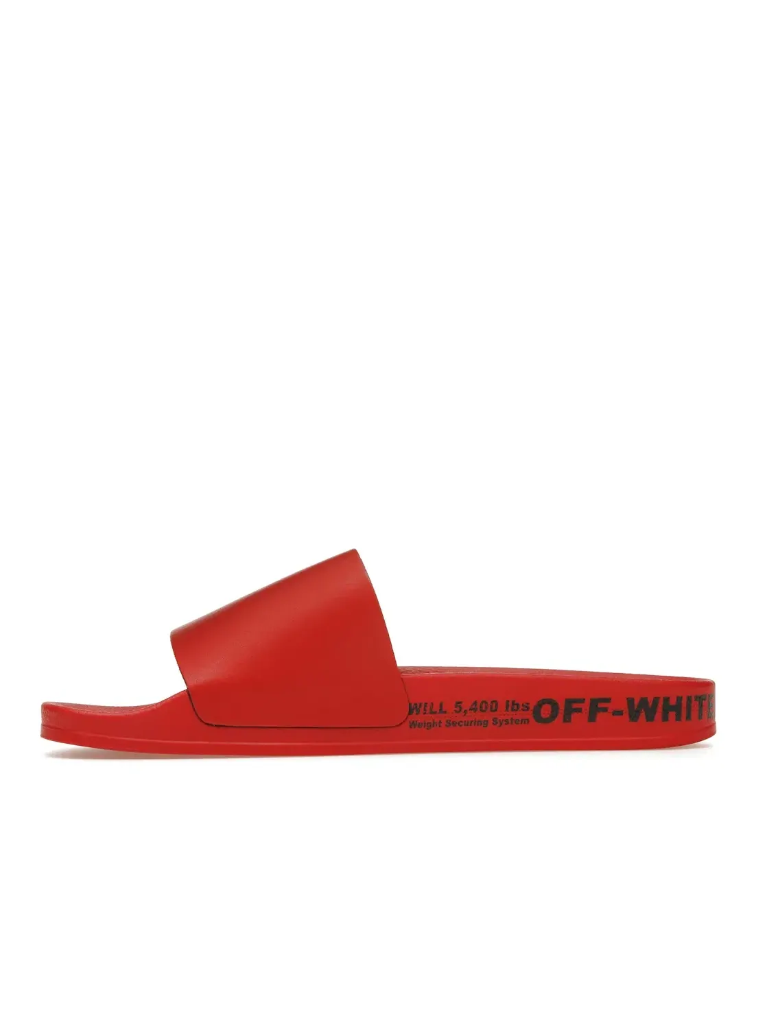 Мужские шлепанцы с ремнем Industrial Belt OFF-WHITE — изображение 3 из 4, красный/черный