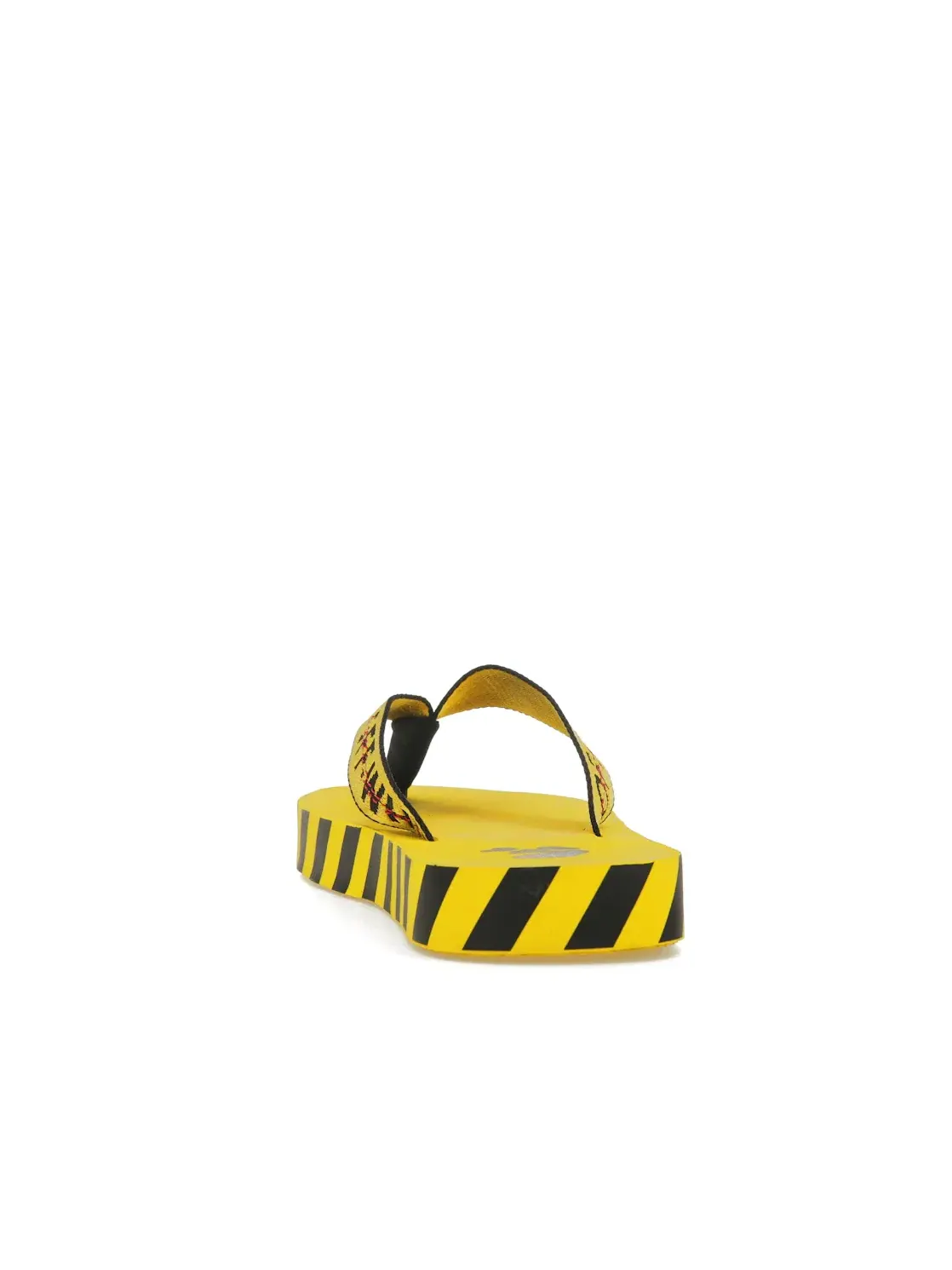 Мужские шлепанцы с принтом OFF-WHITE Industrial Flip Flops OFF-WHITE — изображение 4 из 4, желтый/черный