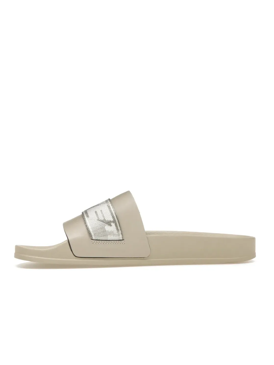 Мужские шлепанцы с логотипом OFF-WHITE Industrial Slides — изображение 3 из 4, бежевый/белый/серый