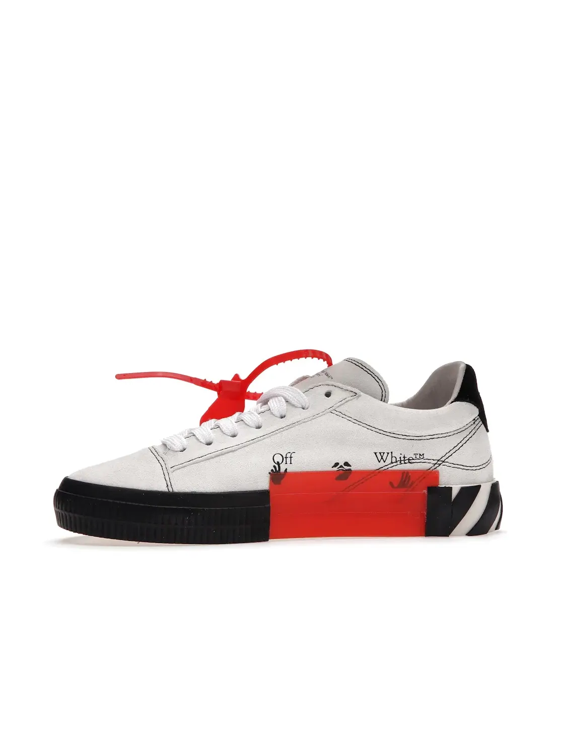 Женские кроссовки с низким верхом OFF-WHITE Low Vulc OFF-WHITE — изображение 3 из 4, белый/черный