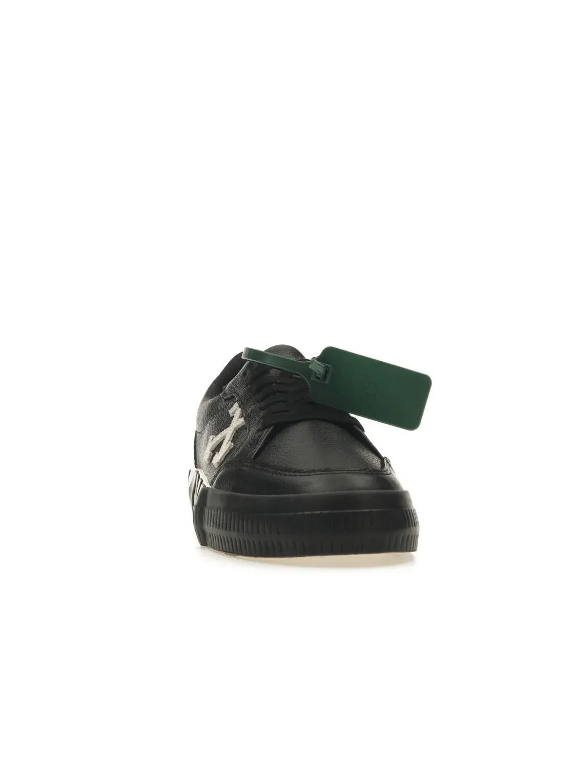 Женские кроссовки OFF-WHITE Low Vulcanized Leather — изображение 2 из 4, черный/белый