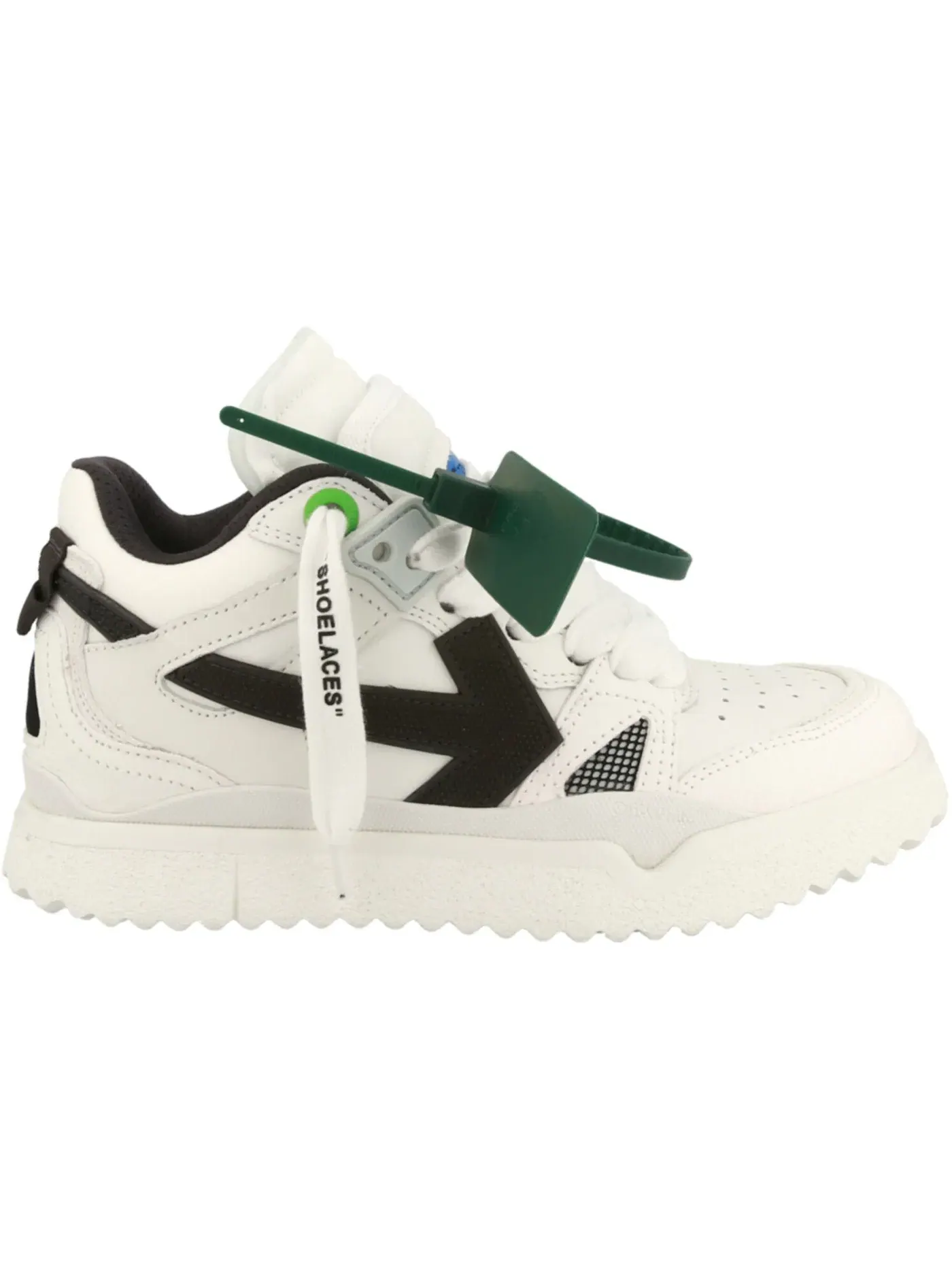 Женские кроссовки Оff-White Mid-Top Sponge Sneakers OFF-WHITE — изображение 1 из 1, белый черный