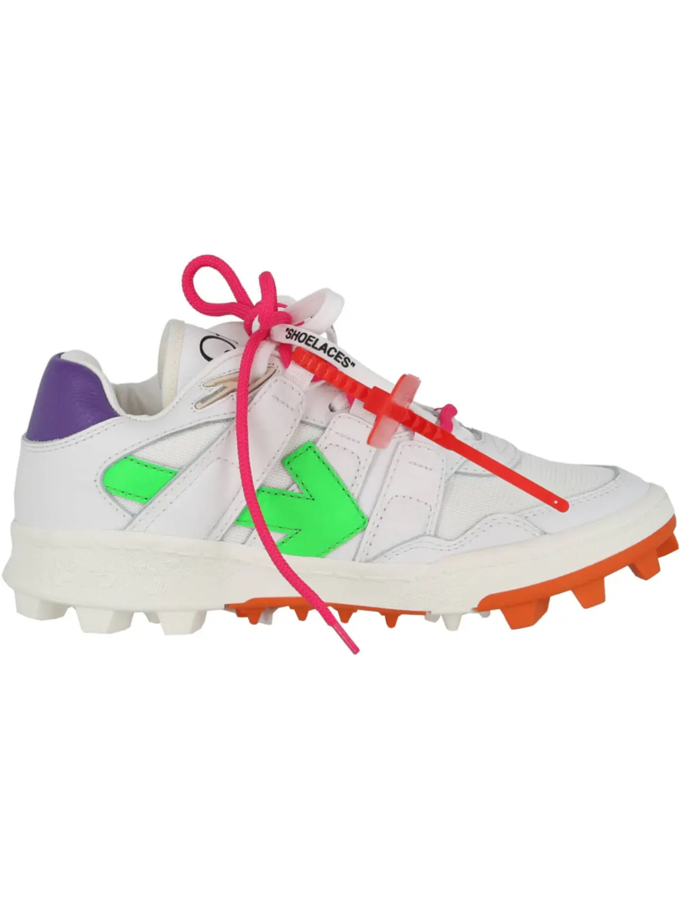 Женские кроссовки с шипами OFF-WHITE Mountain Leather Cleat OFF-WHITE — изображение 1 из 1, белый мульти