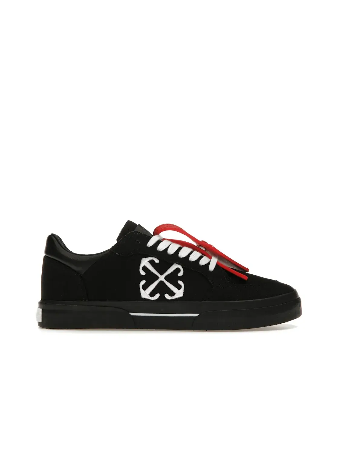 Женские кроссовки с низким профилем OFF-WHITE New Low Vulcanized — изображение 1 из 4, черный