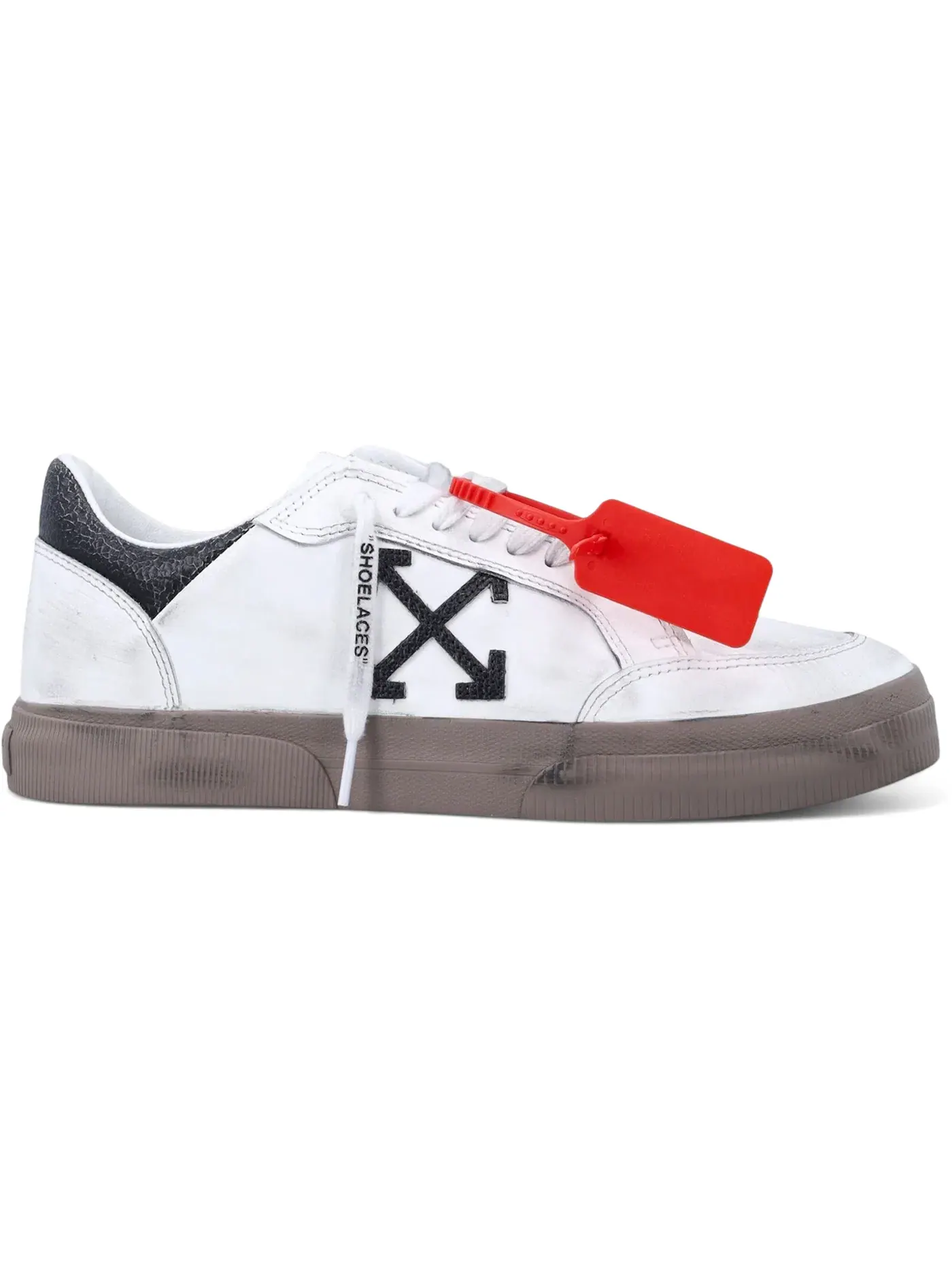 Мужские кеды с вулканизированной подошвой OFF-WHITE New Low Vulcanized — изображение 1 из 1, винтажный белый