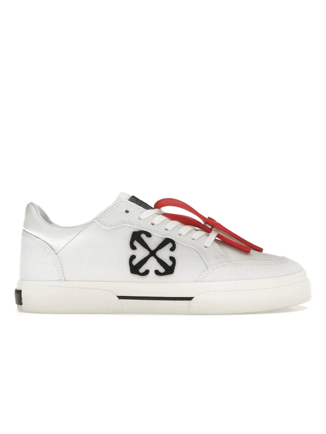 Мужские кеды New Low Vulcanized OFF-WHITE — изображение 1 из 4, белый/черный