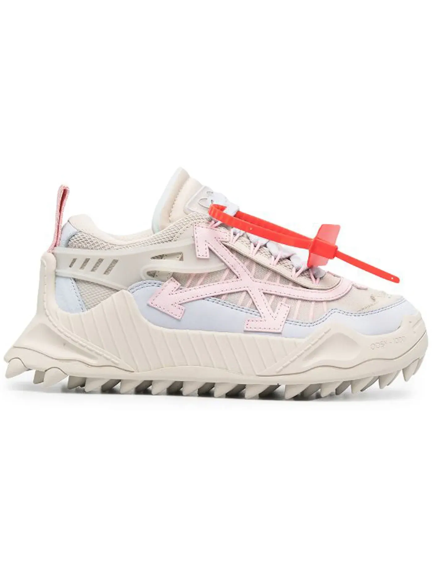Женские кроссовки с длинным шнурком Odsy-1000 OFF-WHITE — изображение 1 из 1, бежевый розовый