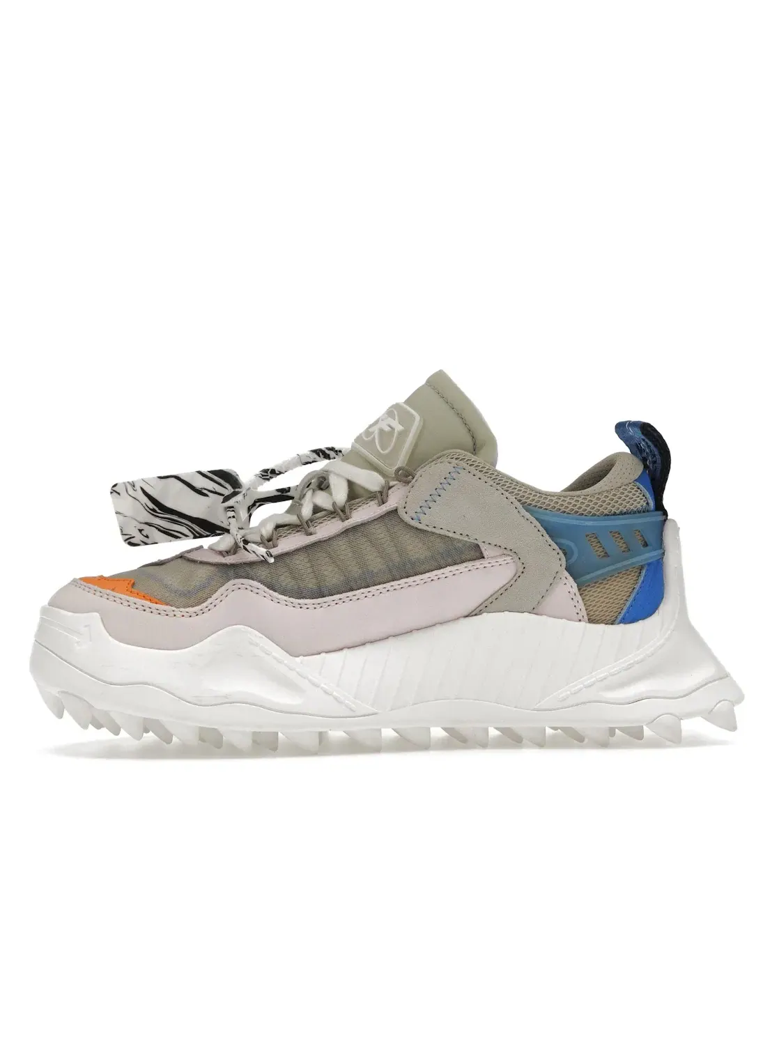 Женские кроссовки с контрастной подошвой OFF-WHITE Odsy-1000 — изображение 3 из 4, бежевый розовый синий