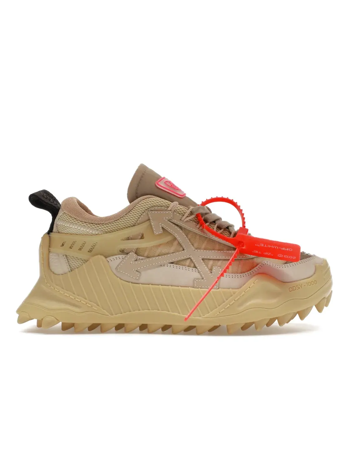 Женские кроссовки с шнуровкой OFF-WHITE Odsy-1000 OFF-WHITE — изображение 1 из 4, бежевый/серый