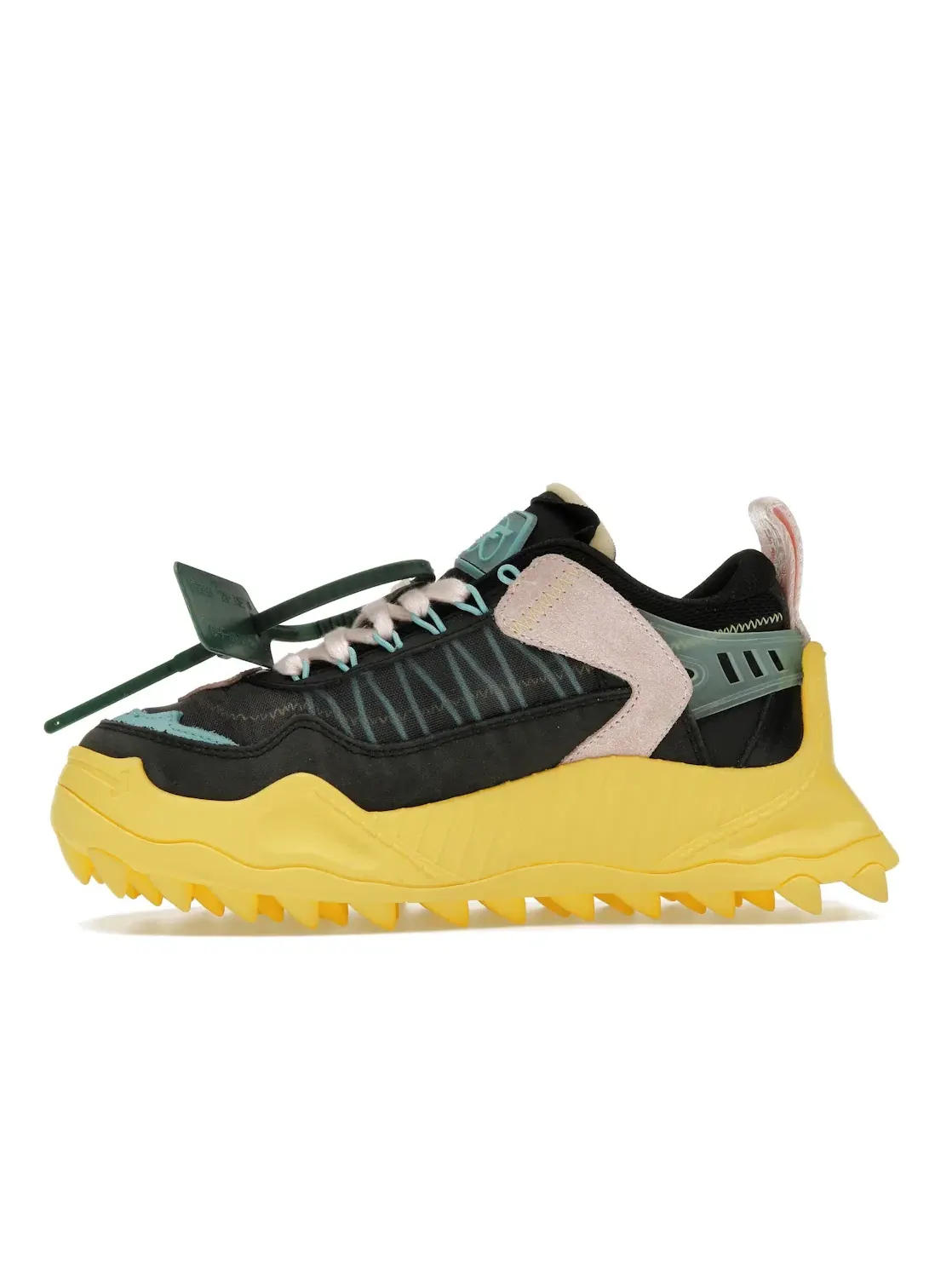 Женские кроссовки с принтом Odsy-1000 OFF-WHITE — изображение 3 из 4, черный/желтый/розовый