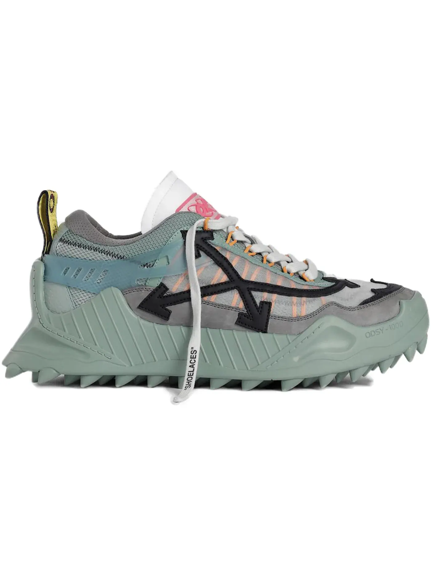 Мужские кроссовки с массивной подошвой OFF-WHITE Odsy-1000 OFF-WHITE — изображение 1 из 1, зеленый/синий/серый
