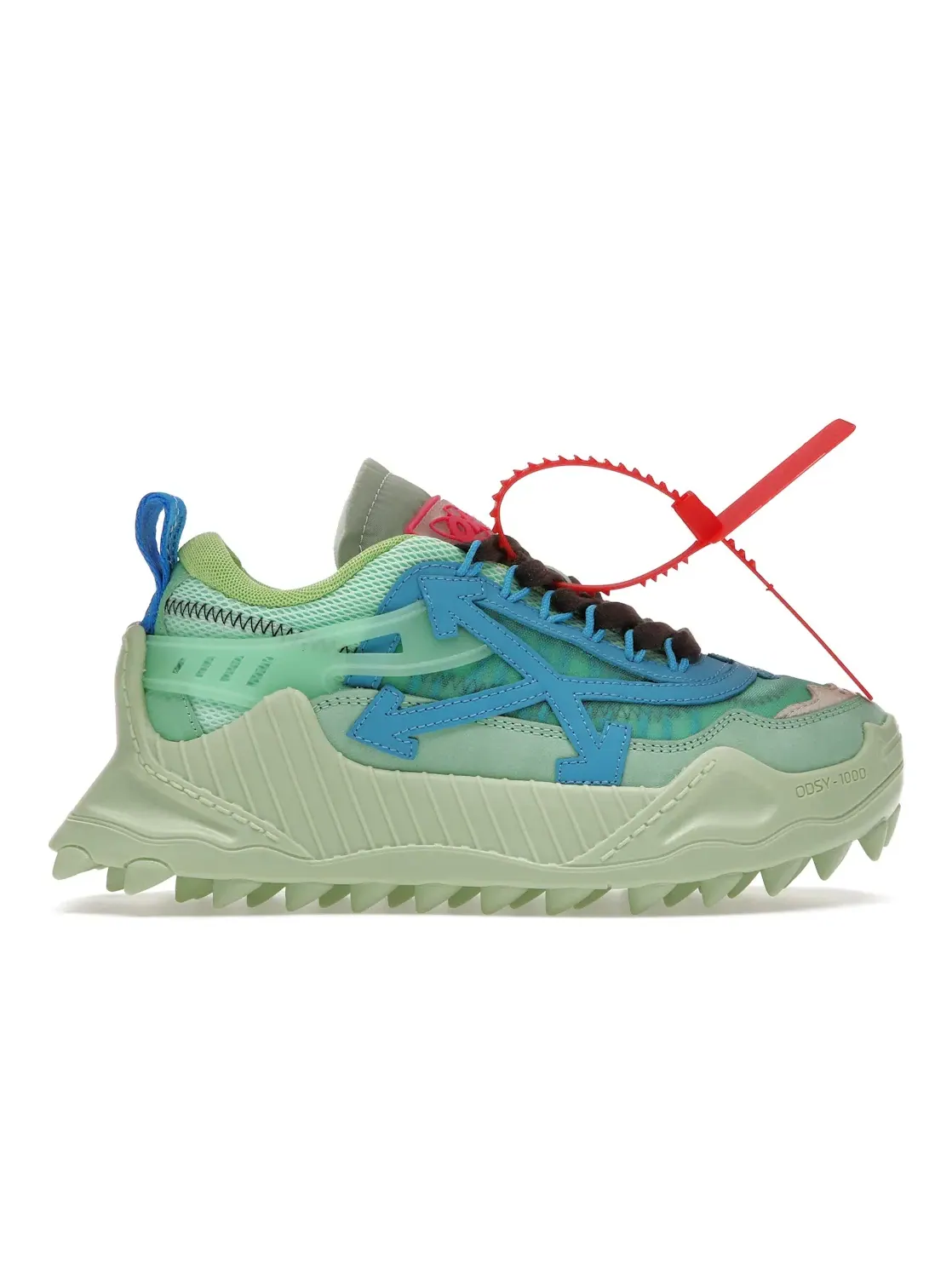 Женские кроссовки Odsy-1000 OFF-WHITE — изображение 1 из 4, зеленый/синий
