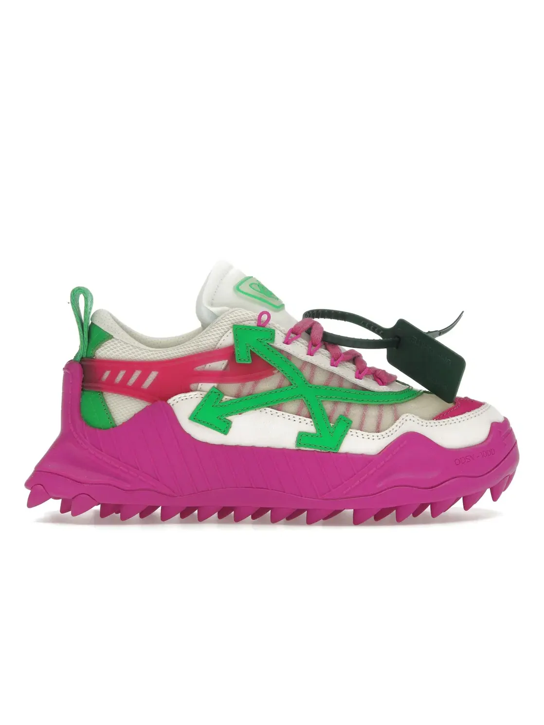 Женские кроссовки Odsy-1000 OFF-WHITE — изображение 1 из 4, белый зеленый