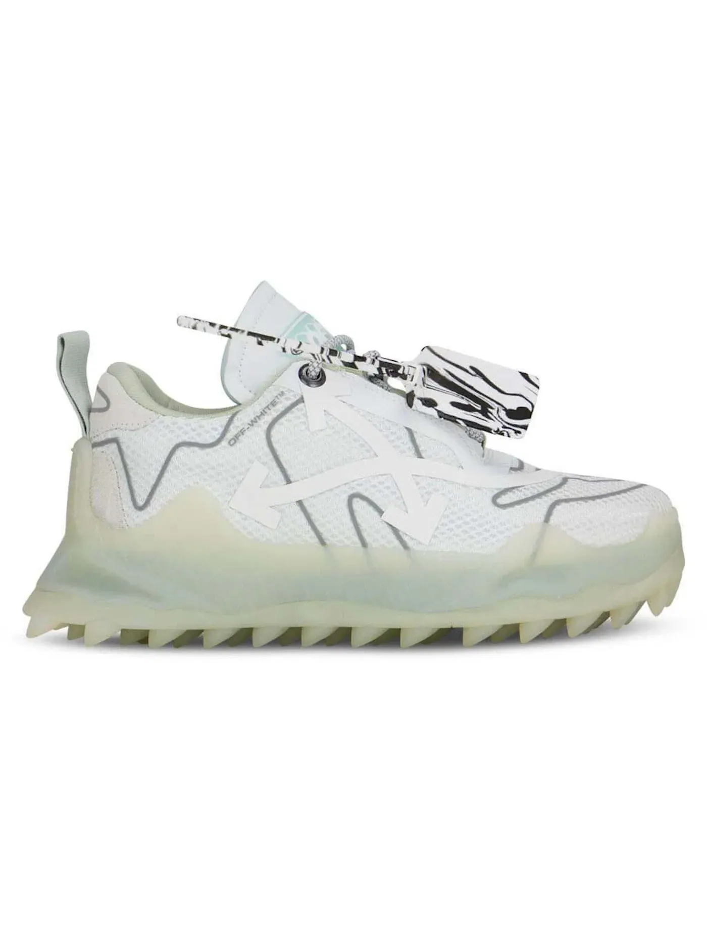 Мужские кроссовки с принтом OFF-WHITE Odsy-1000 OFF-WHITE — изображение 1 из 1, белый/серебристый