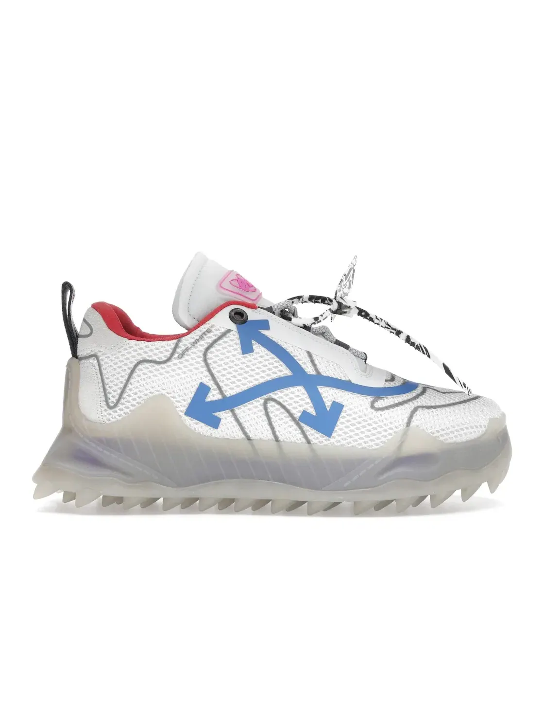 Мужские кроссовки с сетчатым верхом OFF-WHITE Odsy Mesh — изображение 1 из 4, белый/синий