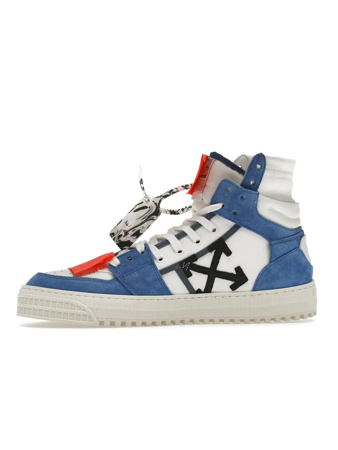 Мужские кроссовки высокие Off-Court 3.0 High OFF-WHITE — изображение 3 из 4, белый/синий/оранжевый