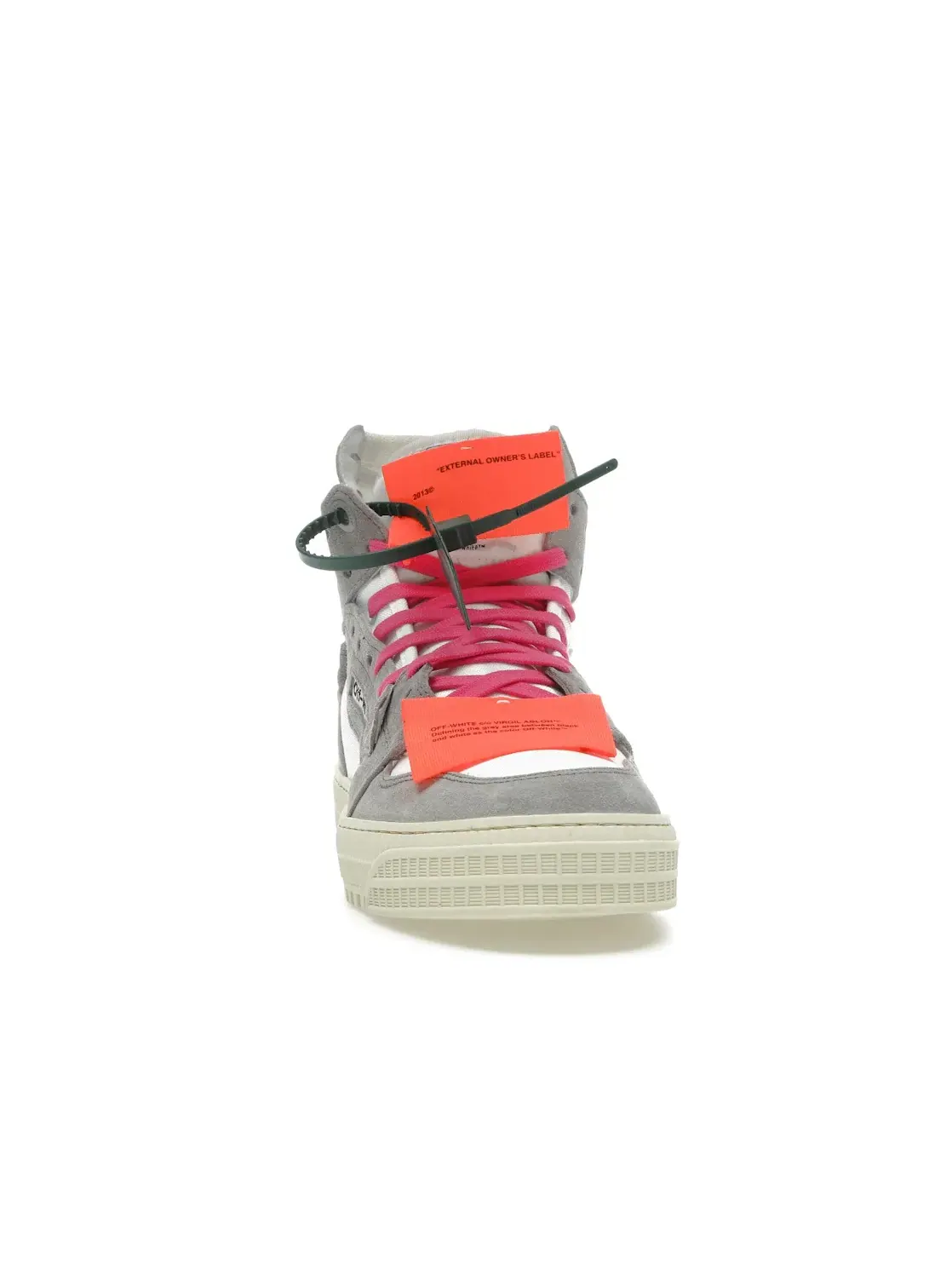 Мужские кроссовки высокие OFF-WHITE Off-Court 3.0 High — изображение 2 из 4, белый/серый/розовый
