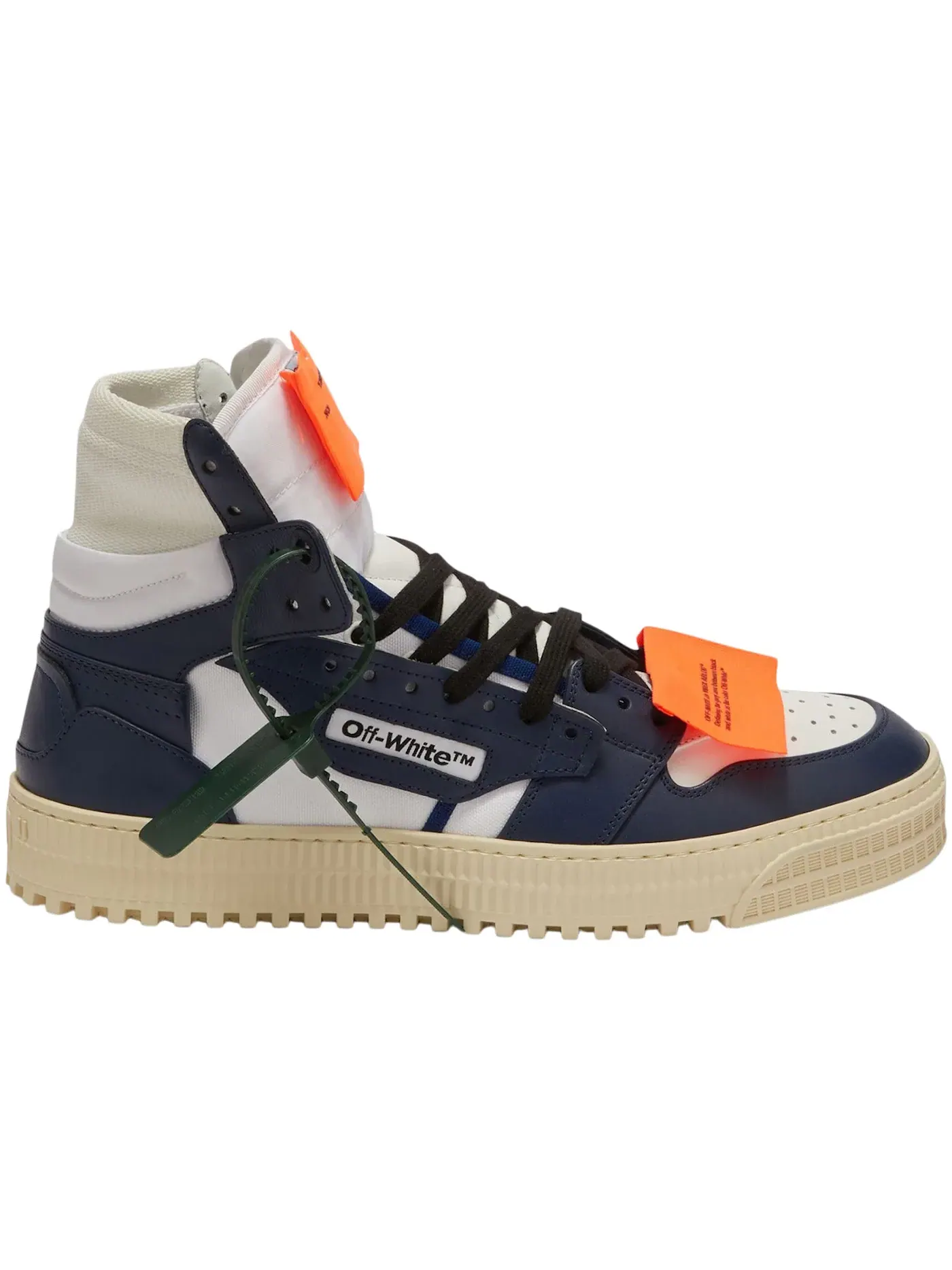 Мужские кроссовки высокие модель Off-Court 3.0 High OFF-WHITE — изображение 1 из 1, белый/темно-синий синий