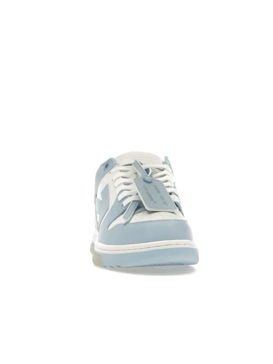 Мужские кроссовки кожаные OFF-WHITE OOO Low Out Of Office OFF-WHITE — изображение 2 из 4, белый светлый синий