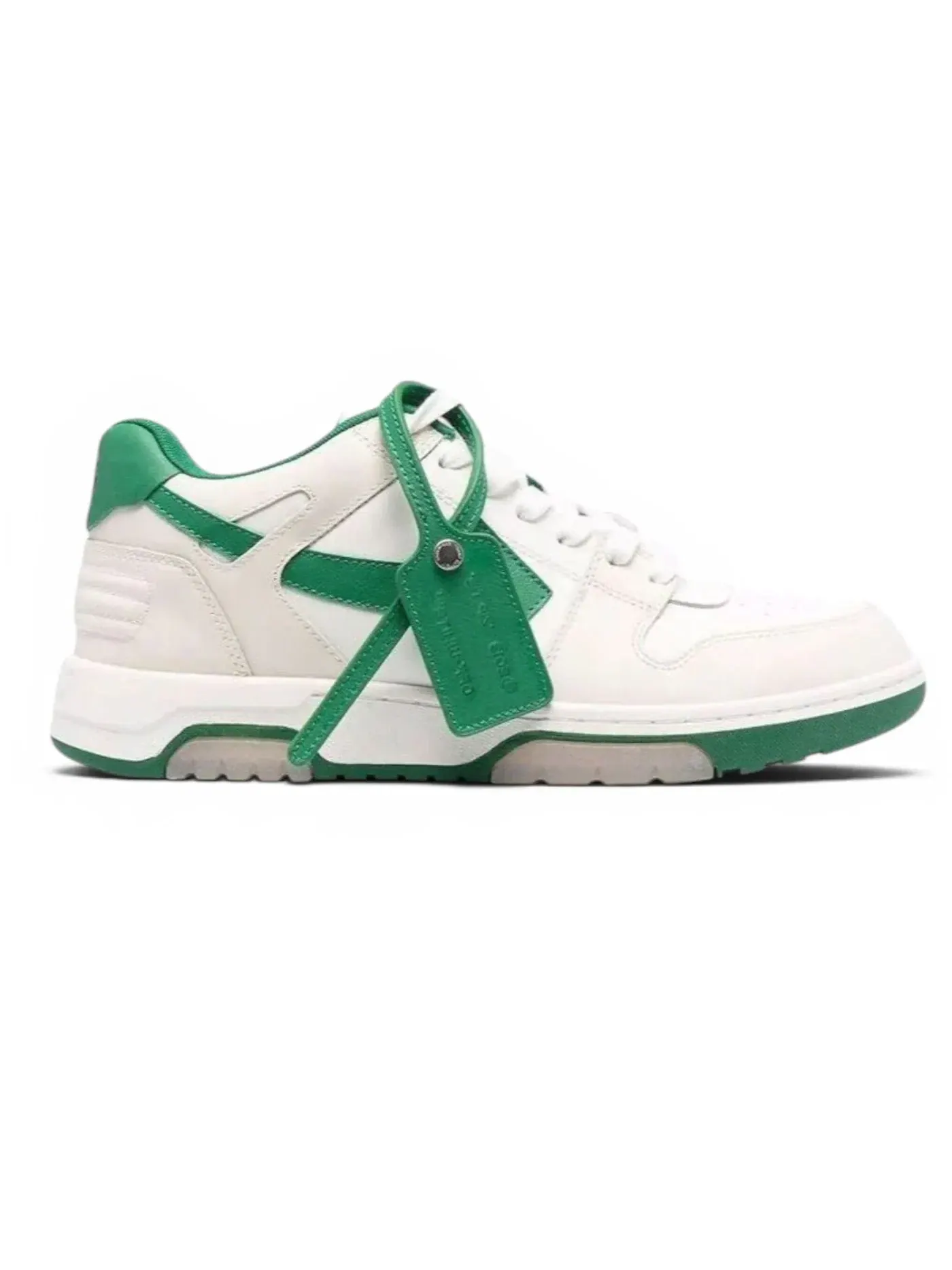 Мужские кроссовки OFF-WHITE Out Of Office "OOO" Low Tops — изображение 1 из 1, белый/зеленый