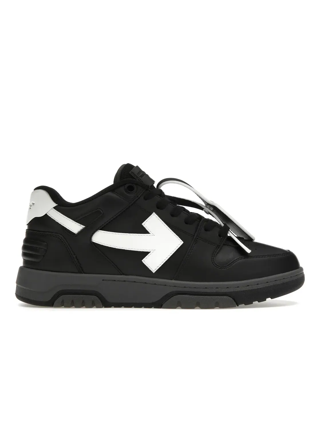 Мужские кроссовки с низким верхом OFF-WHITE Out Of Office OOO Low Tops OFF-WHITE — изображение 1 из 4, черный/серый/белый