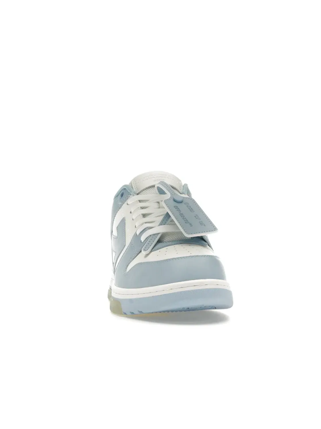 Мужские кроссовки кожаные Out Of Office OFF-WHITE — изображение 2 из 4, белый/синий