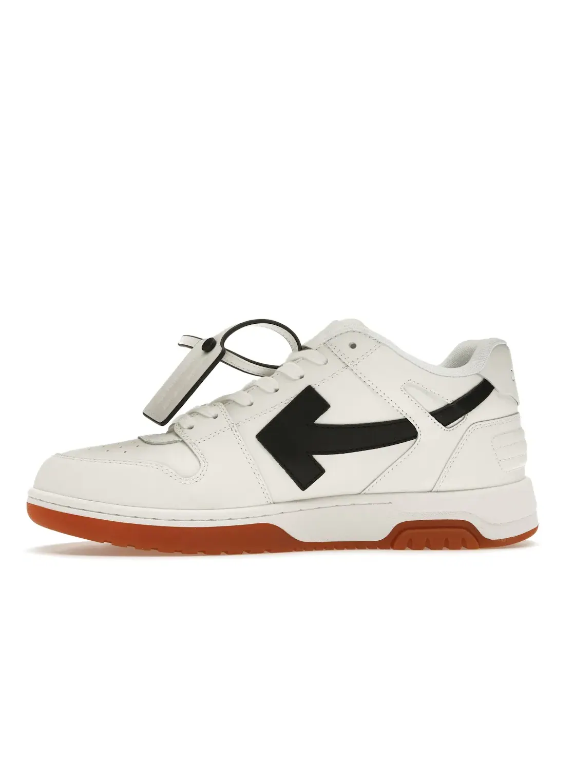 Мужские кроссовки с телячьей кожи OFF-WHITE Out Of Office Calf Leather OFF-WHITE — изображение 3 из 4, белый/черный