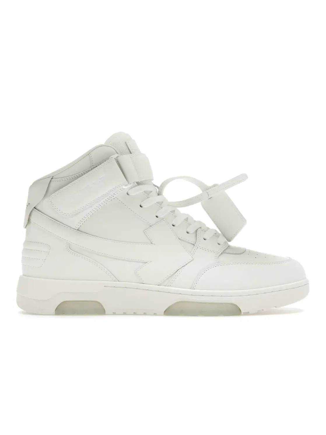 Мужские кроссовки высокие Out Of Office OFF-WHITE — изображение 1 из 4, белый