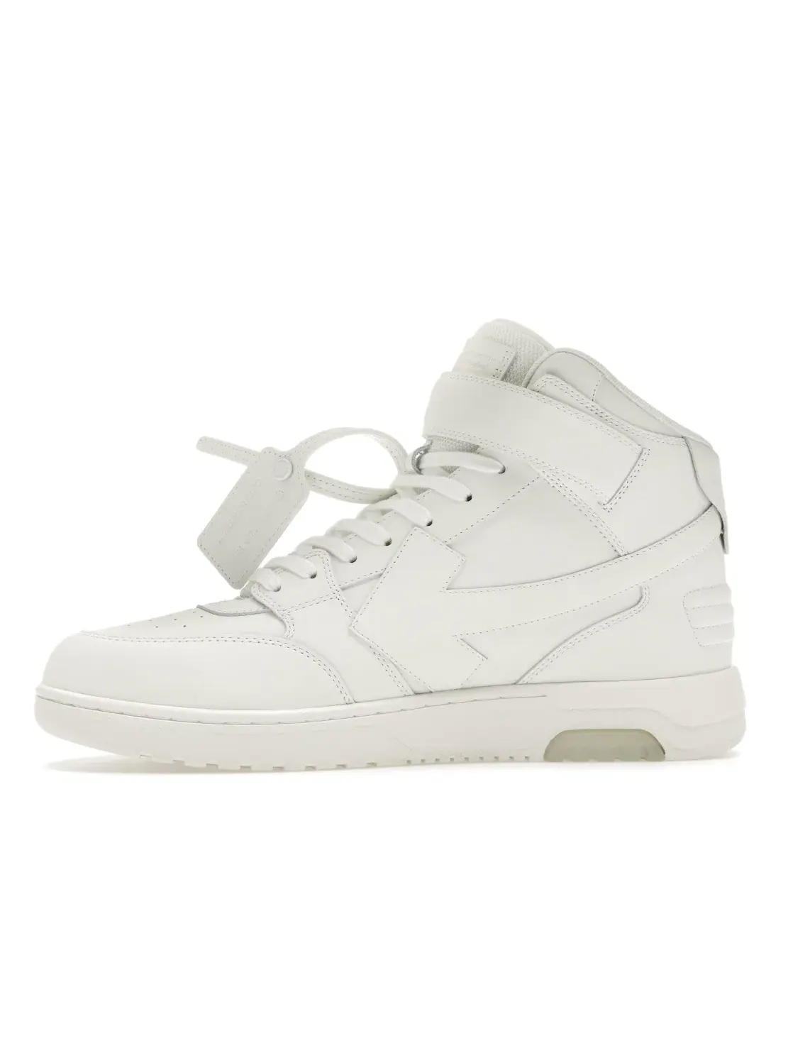 Мужские кроссовки высокие Out Of Office OFF-WHITE — изображение 3 из 4, белый