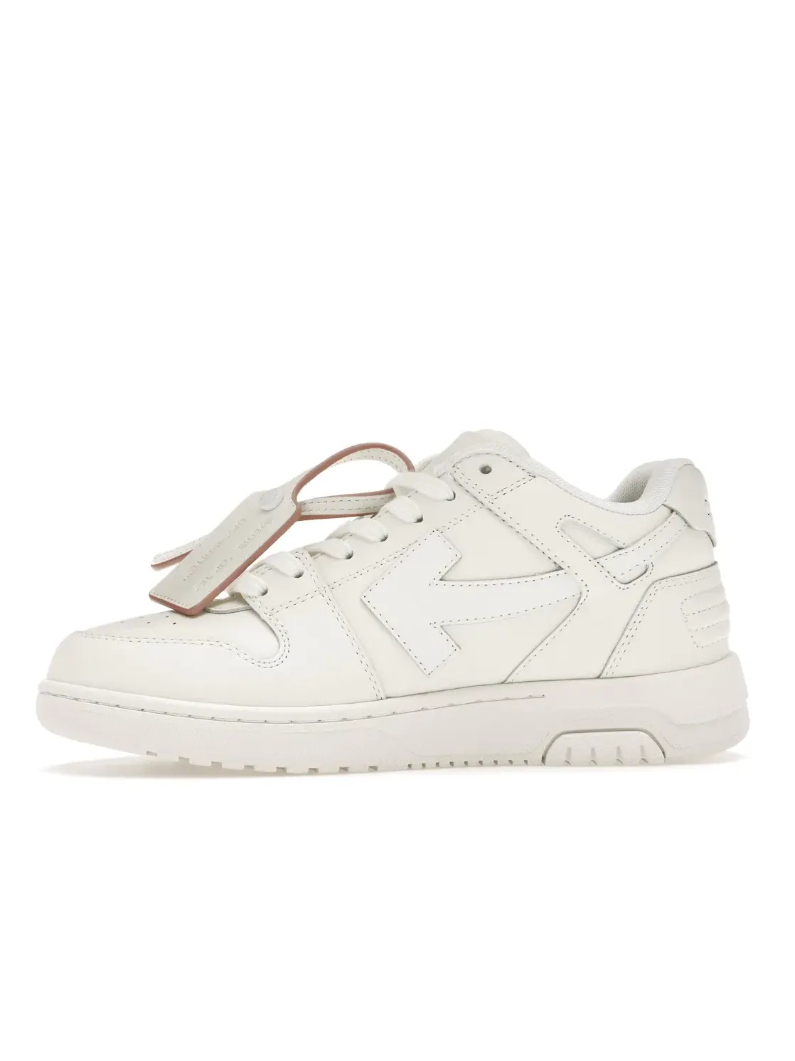 Женские кроссовки с принтом OFF-WHITE Out Of Office Low — изображение 3 из 4, белый/розовый