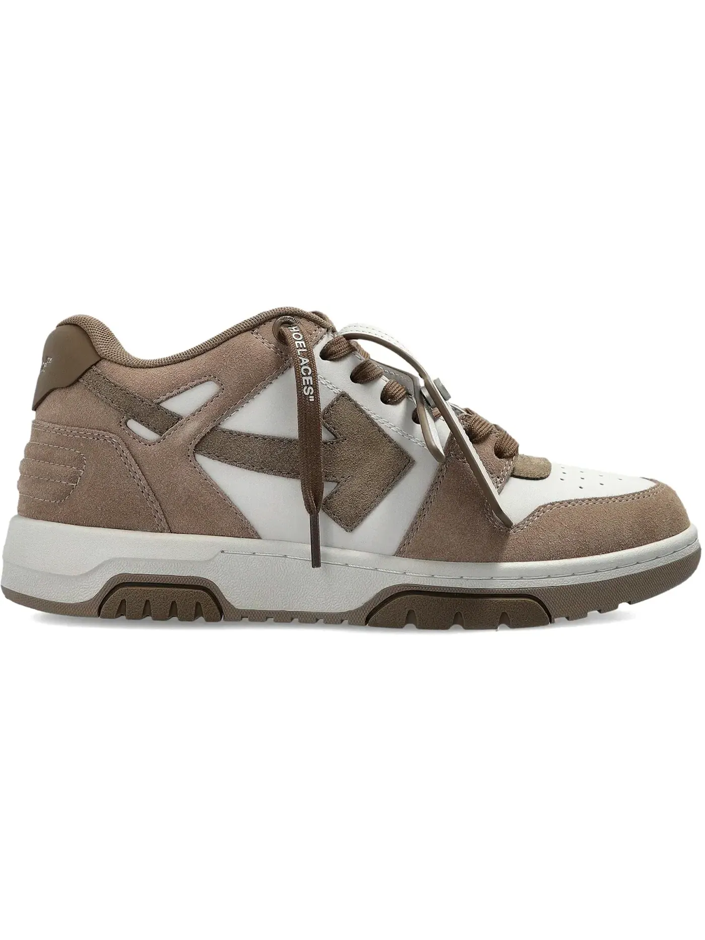 Мужские кроссовки с логотипом OFF-WHITE Out Of Office Low Tops OFF-WHITE — изображение 1 из 1, светлый коричневый