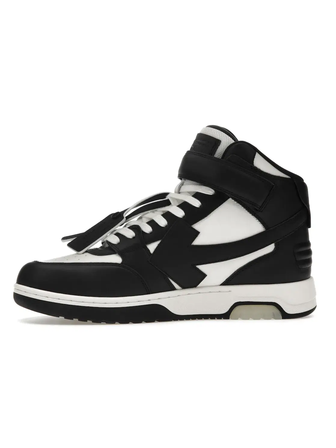 Мужские кроссовки с принтом OFF-WHITE Out Of Office Mid Top OFF-WHITE — изображение 3 из 4, белый черный