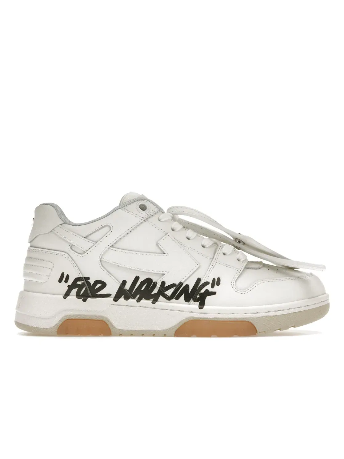 Женские кроссовки кожаные OFF-WHITE Out Of Office "OOO" Low "For Walking" OFF-WHITE — изображение 1 из 4, белый/черный