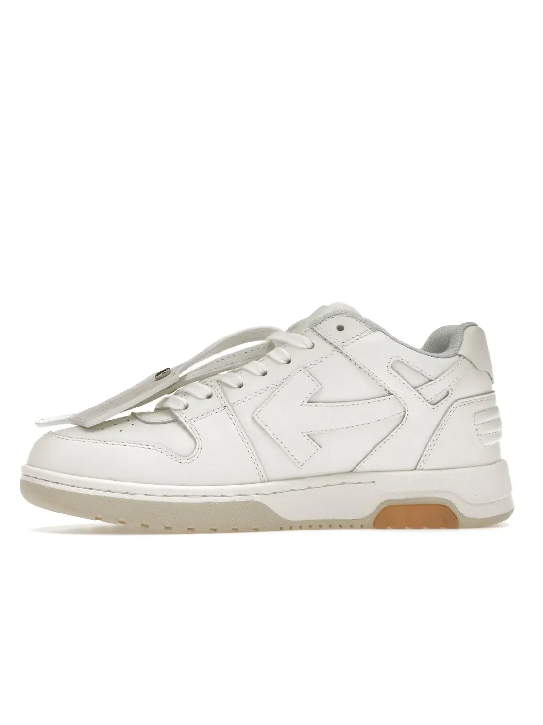 Женские кроссовки кожаные OFF-WHITE Out Of Office "OOO" Low "For Walking" OFF-WHITE — изображение 3 из 4, белый/черный