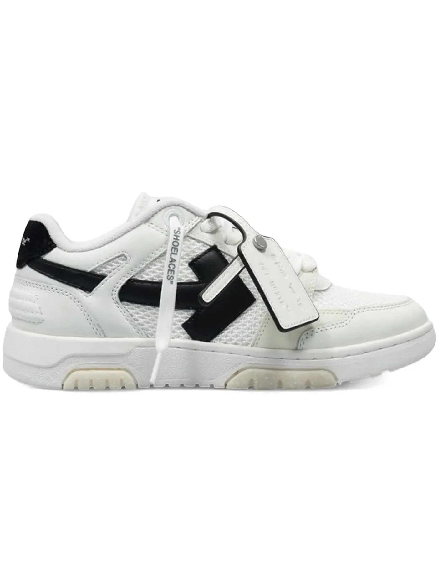 Женские кроссовки с низким профилем OFF-WHITE Out Of Office OOO Low Slim OFF-WHITE — изображение 1 из 1, белый/черный