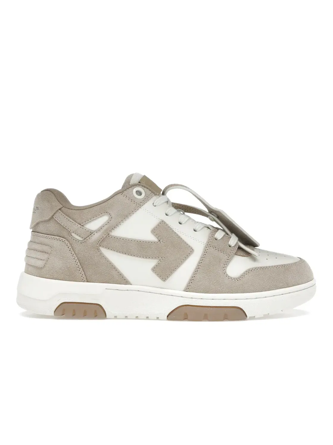 Мужские кроссовки с замшевой отделкой OFF-WHITE Out Of Office OOO Low Tops — изображение 1 из 4, бежевый натуральный