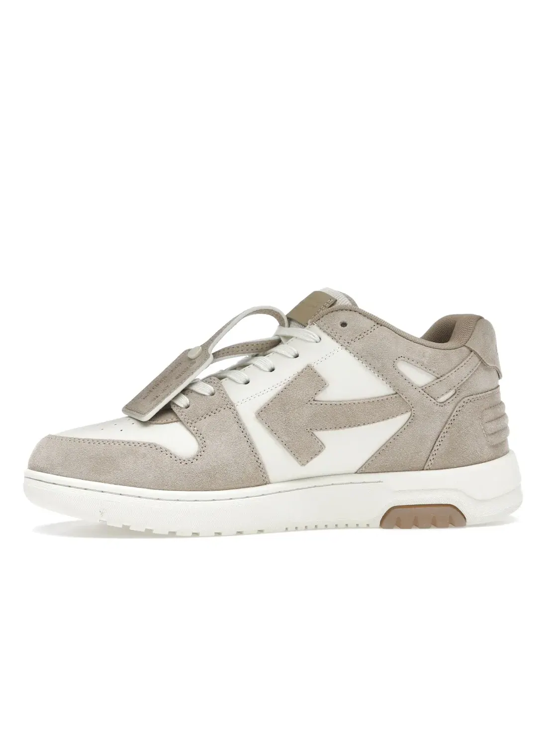 Мужские кроссовки с замшевой отделкой OFF-WHITE Out Of Office OOO Low Tops — изображение 3 из 4, бежевый натуральный