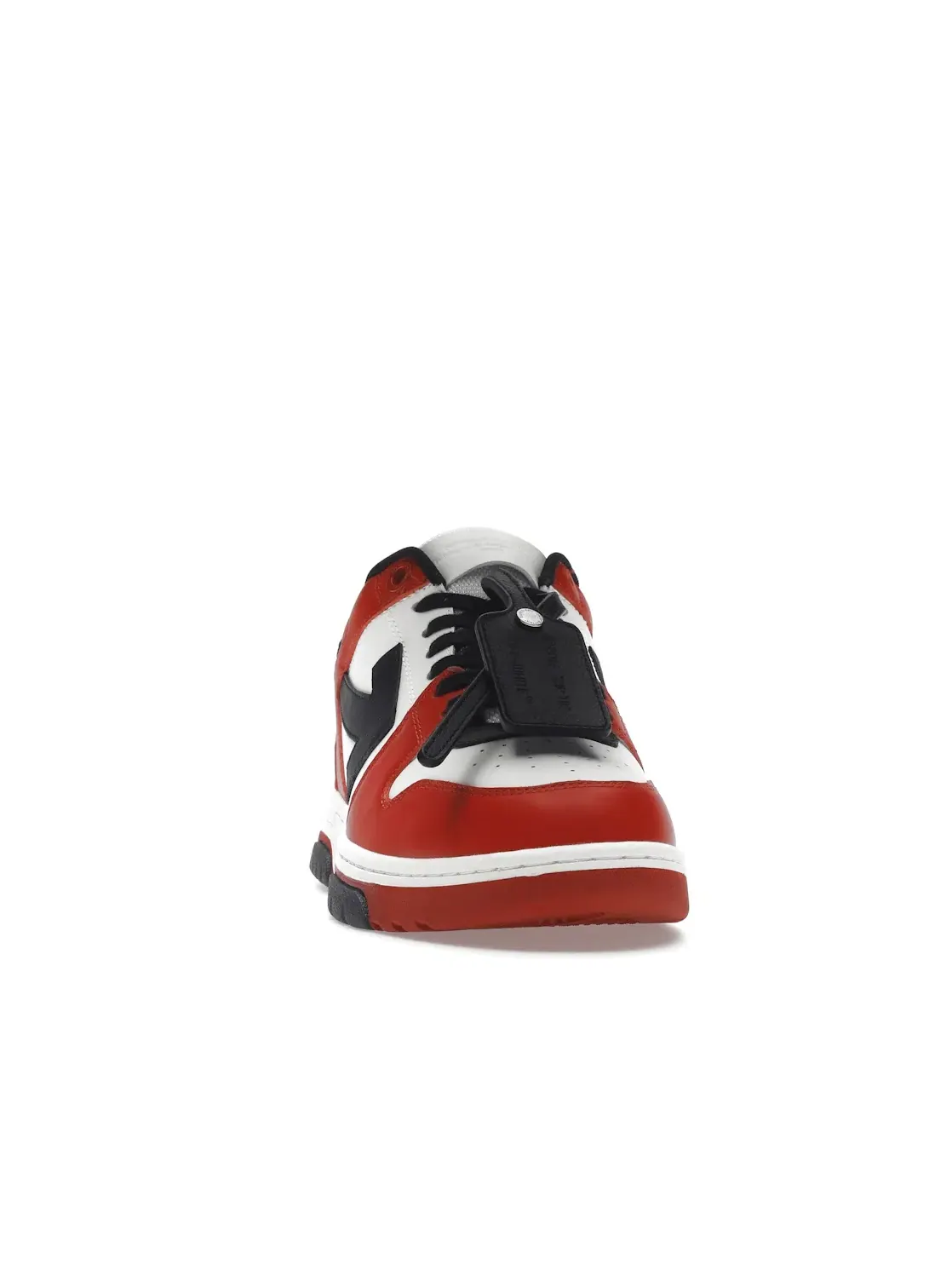 Мужские кроссовки с кожаным верхом Out Of Office OOO Low Tops OFF-WHITE — изображение 2 из 4, черный/белый/красный