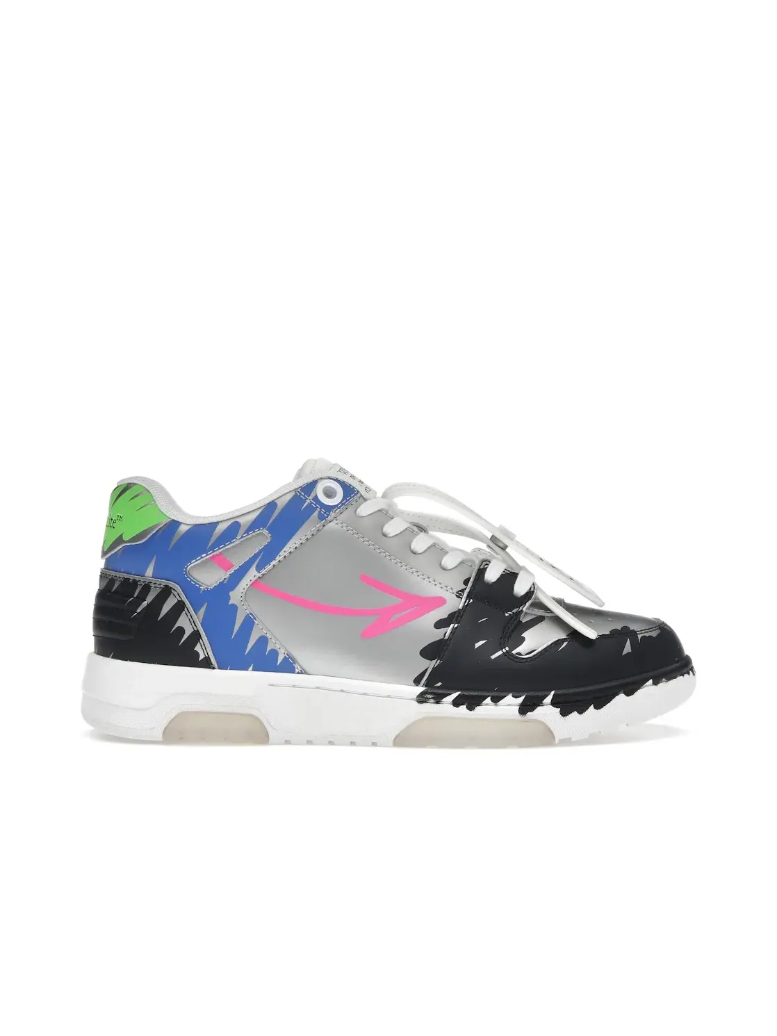Женские кроссовки на низком ходу OFF-WHITE Out Of Office OOO Low Tops — изображение 1 из 4, черный/розовый
